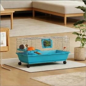 Small Animal Cage, Rolling Bunny Cage, Guinea Pig Cage (Option: Default title)