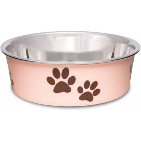 Dog Bowls Stainless Steel Dog Cat Bowls  Spill Proof Dog Food Bowl Cat Bowl Puppy Pet Supplies Great For Home (Option: Pink)