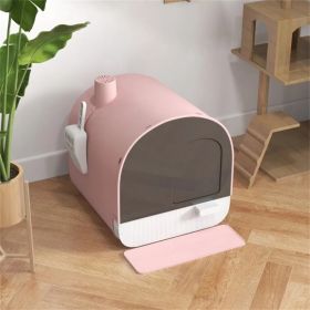 Fully Enclosed Cat Litter Box/Cat Litter Box (Option: Default title)
